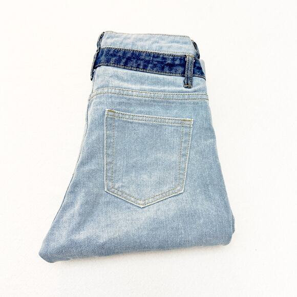 Edikted Denim - Edikted Flared Two-Toned Denim Jeans Double Waisted Size Small